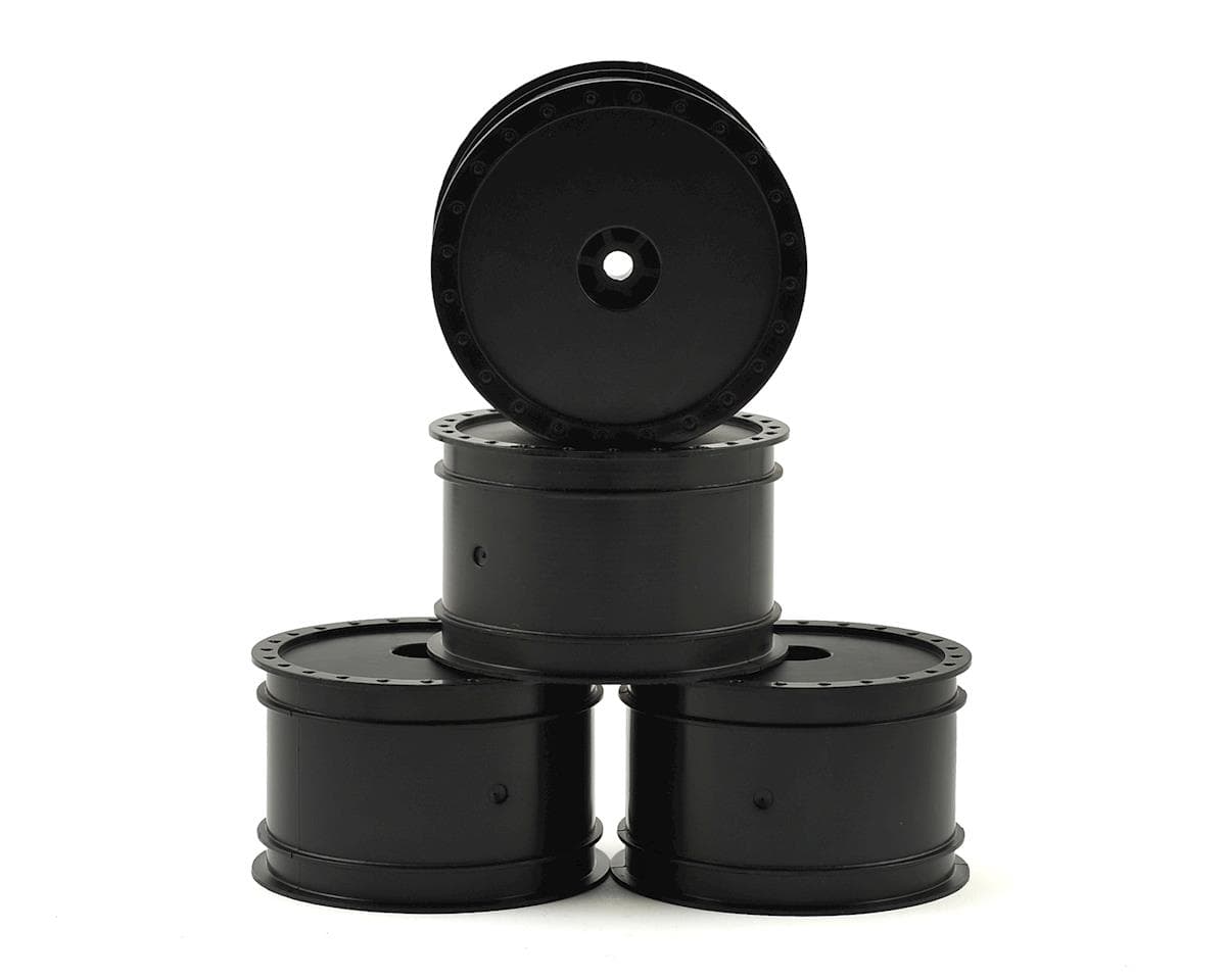 DE Racing 12mm Hex "Borrego" 2.2 1/10 Buggy Rear Wheels (4) (B6/22) (Black)