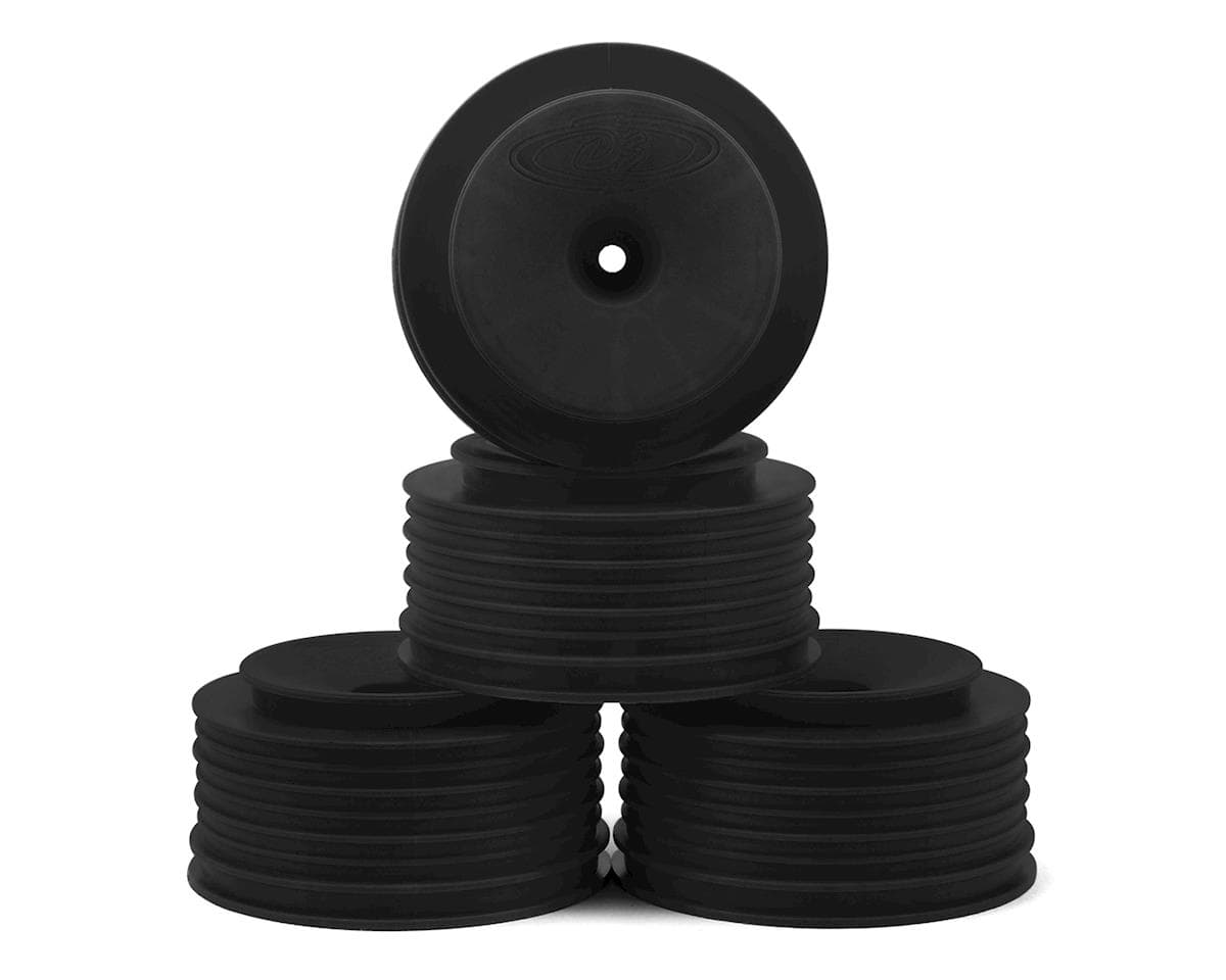 DE Racing Speedline PLUS Short Course Wheels (Black) (4) (KYO SC6/Slash/Blitz) w/12mm Hex