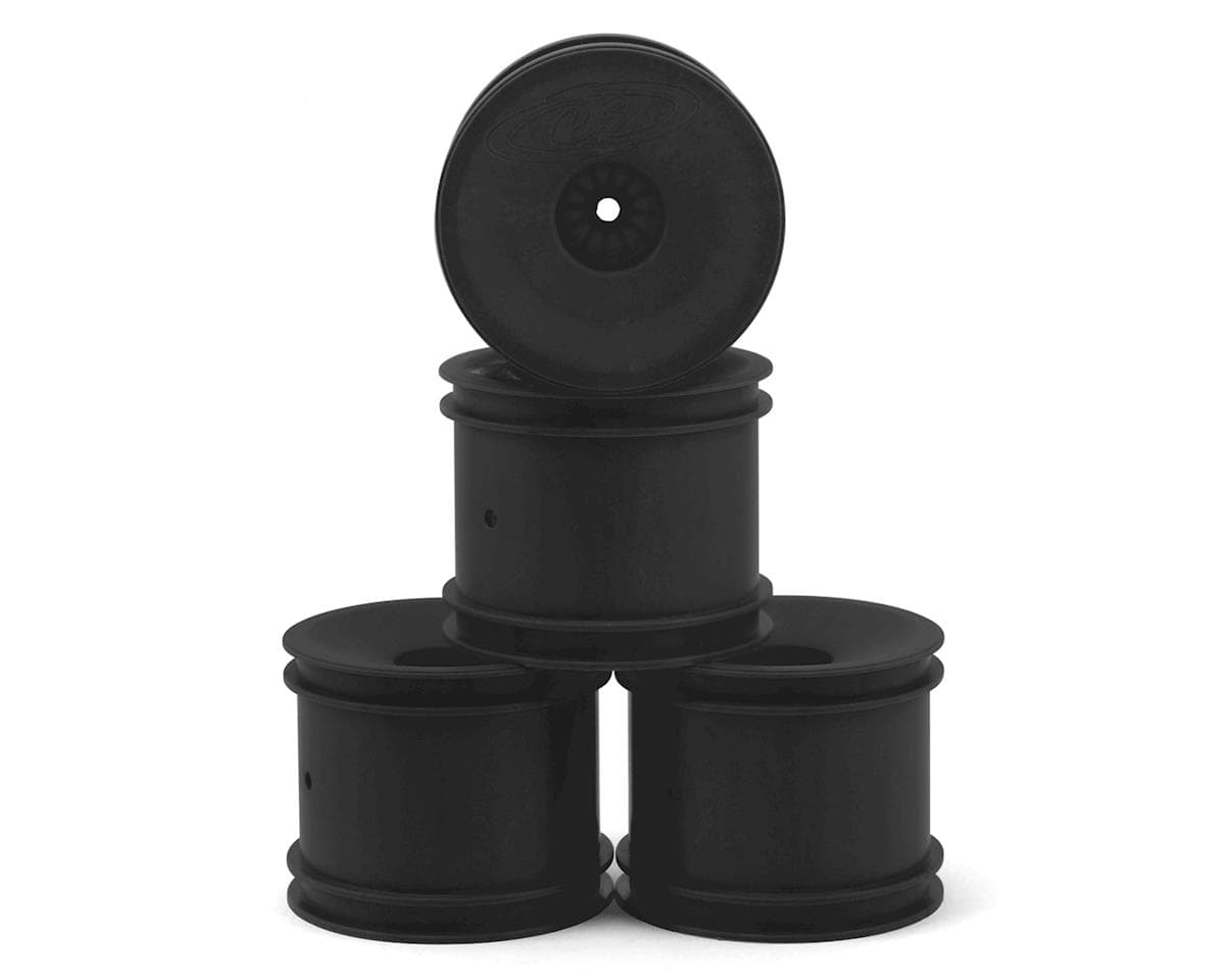 DE Racing 12mm Hex "Speedline" 2.2" 1/10 Stadium Truck Wheel (Black) (4) (T4.2)