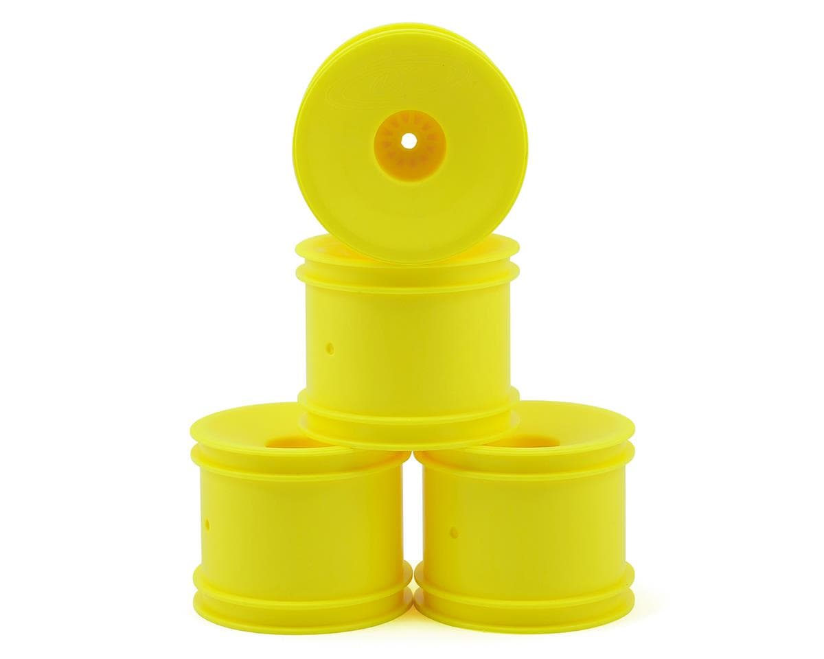 DE Racing 12mm Hex "Speedline" 2.2" 1/10 Stadium Truck Wheel (Yellow) (4) (T4.2)
