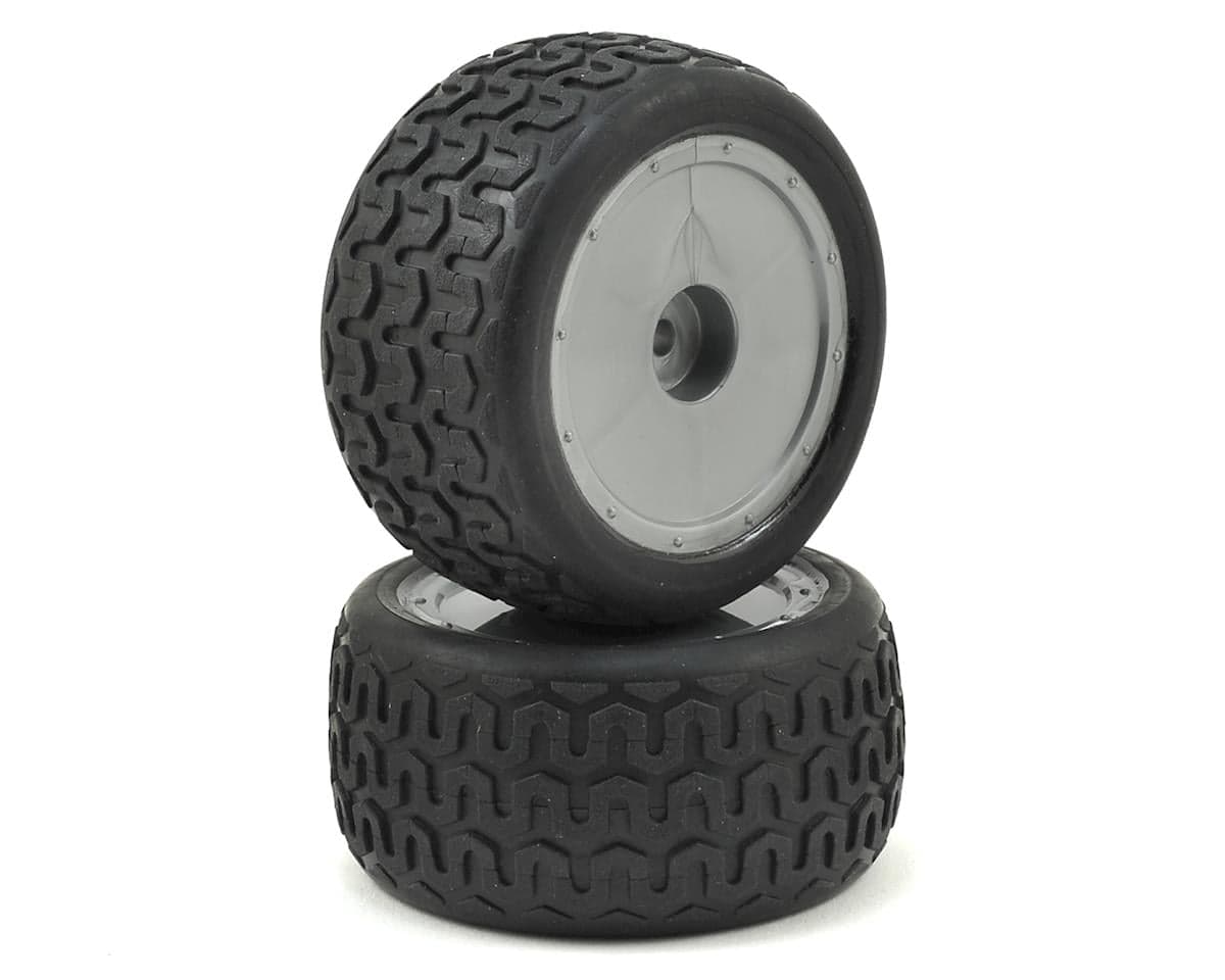 Custom Works Street Trac Pre-Mounted Dirt Oval Rear Tires (2) (Standard)