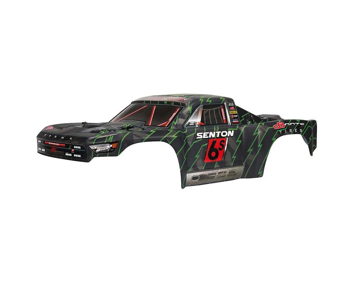Arrma Senton 6S BLX Pre-Painted Body (Black/Green)