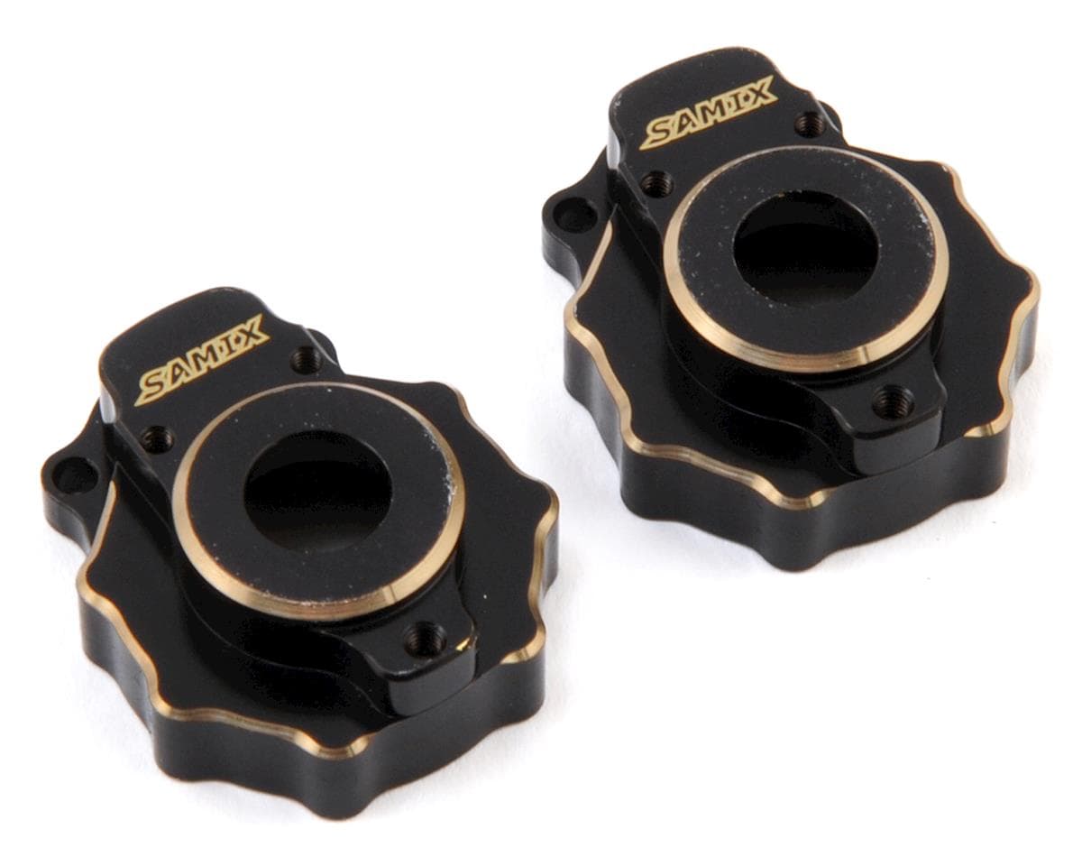 Samix Brass Outer Portal Covers for Traxxas TRX-4 (Black) (2) (27.5g)
