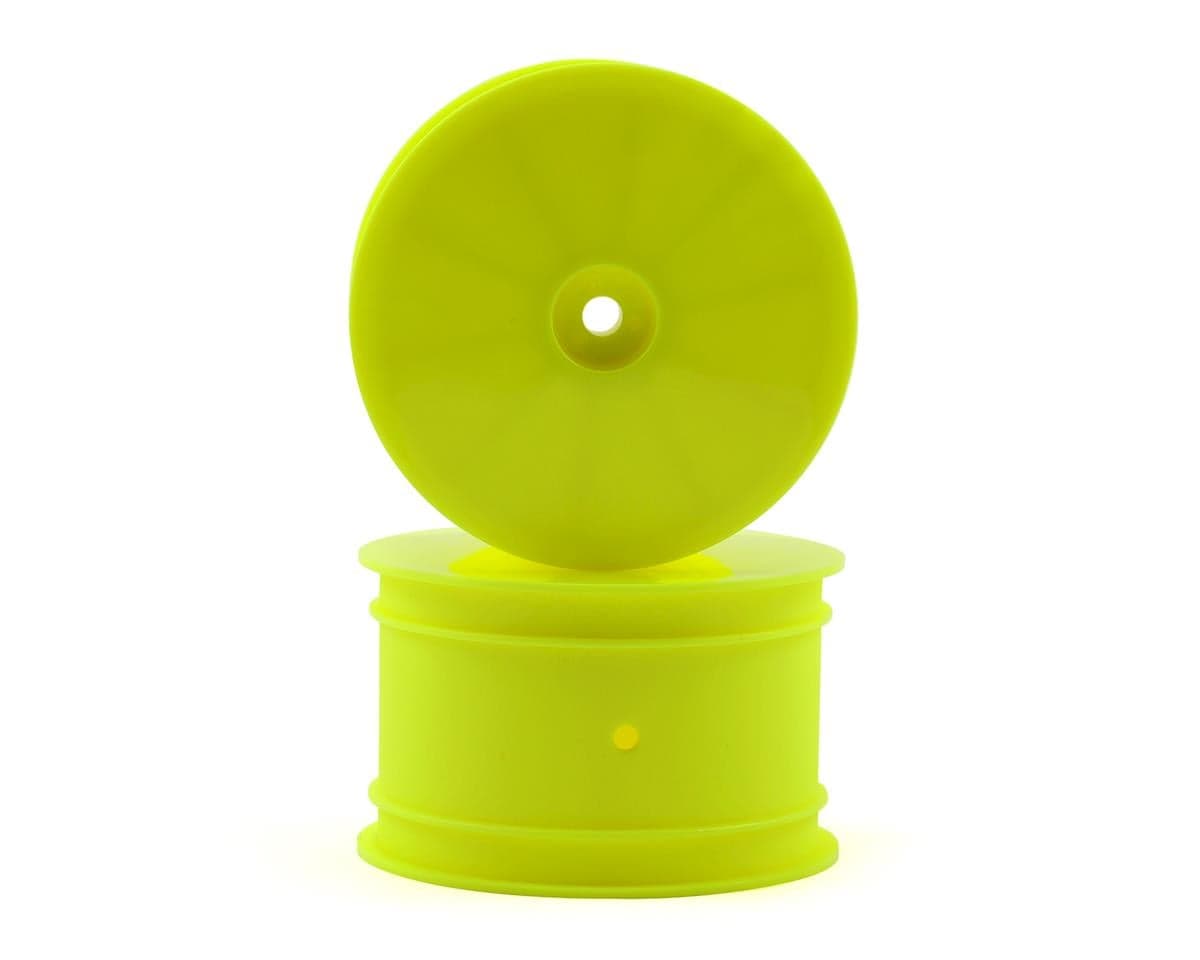 Raw Speed RC 2.2" 1/10 Buggy Rear Wheels (Yellow) (2) (TLR/D216) w/12mm Hex