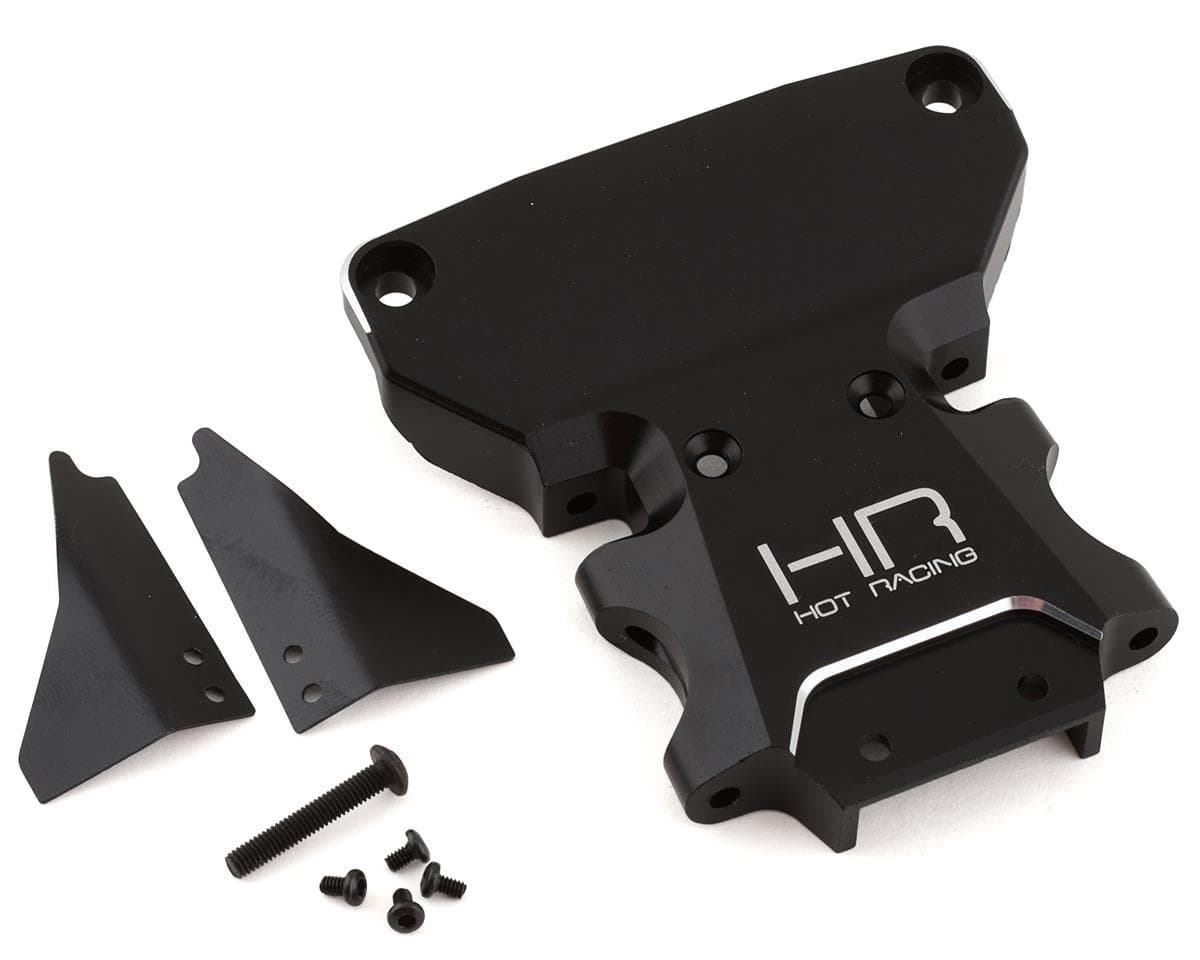Hot Racing Aluminum Rear Bulkhead for Traxxas Rally/Slash LCG 4x4 (Black)