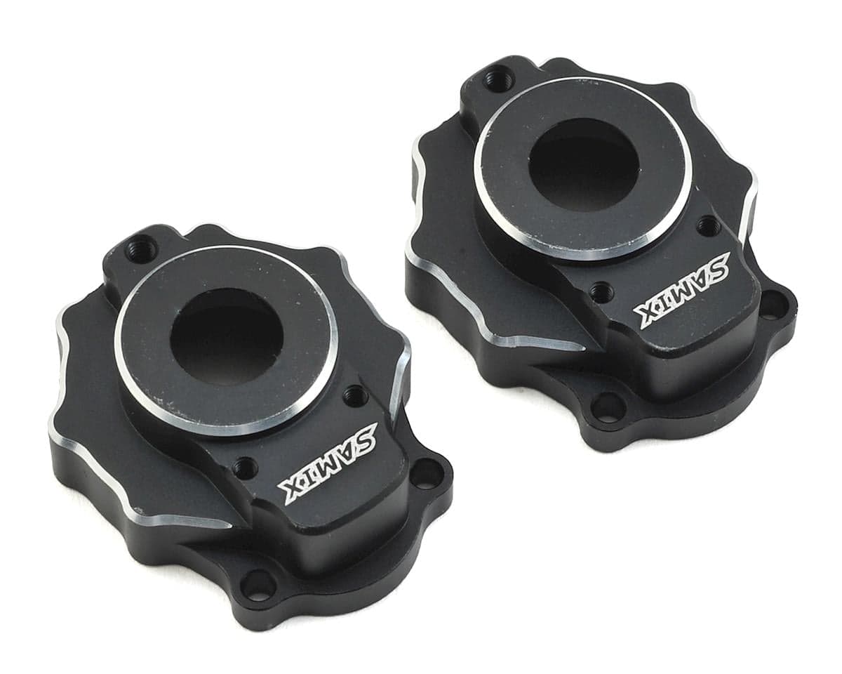 Samix Aluminum Portal Cover for Traxxas TRX-4 (Black)
