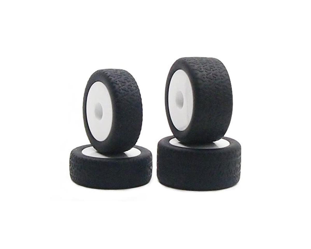 Carisma GT24B Tires, Mounted (4): White Wheels