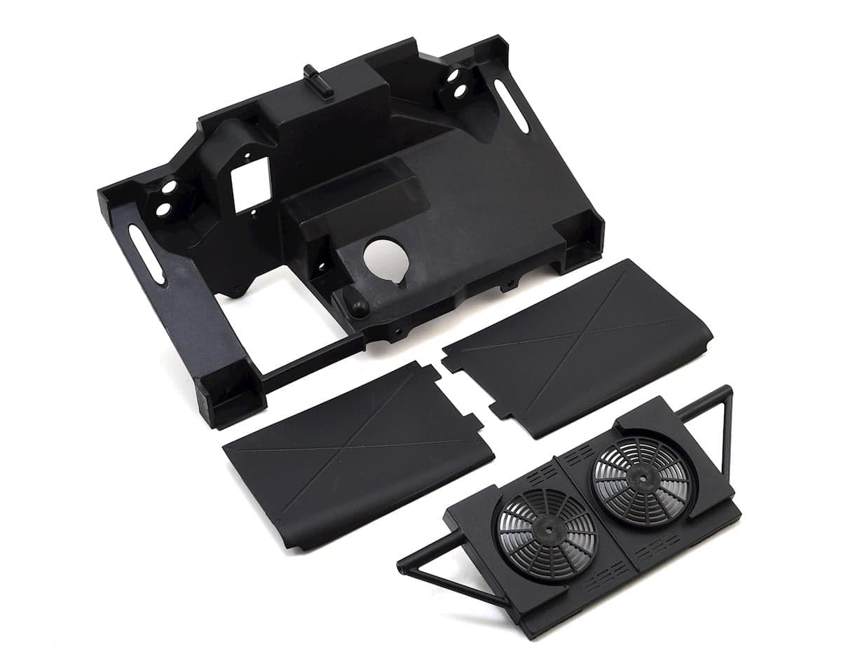 Losi Super Baja Rey Rear Bulkhead Fan Panel & Mud Guards