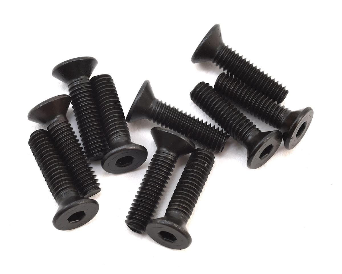 Losi 4x16mm Flat Head Screws (10)