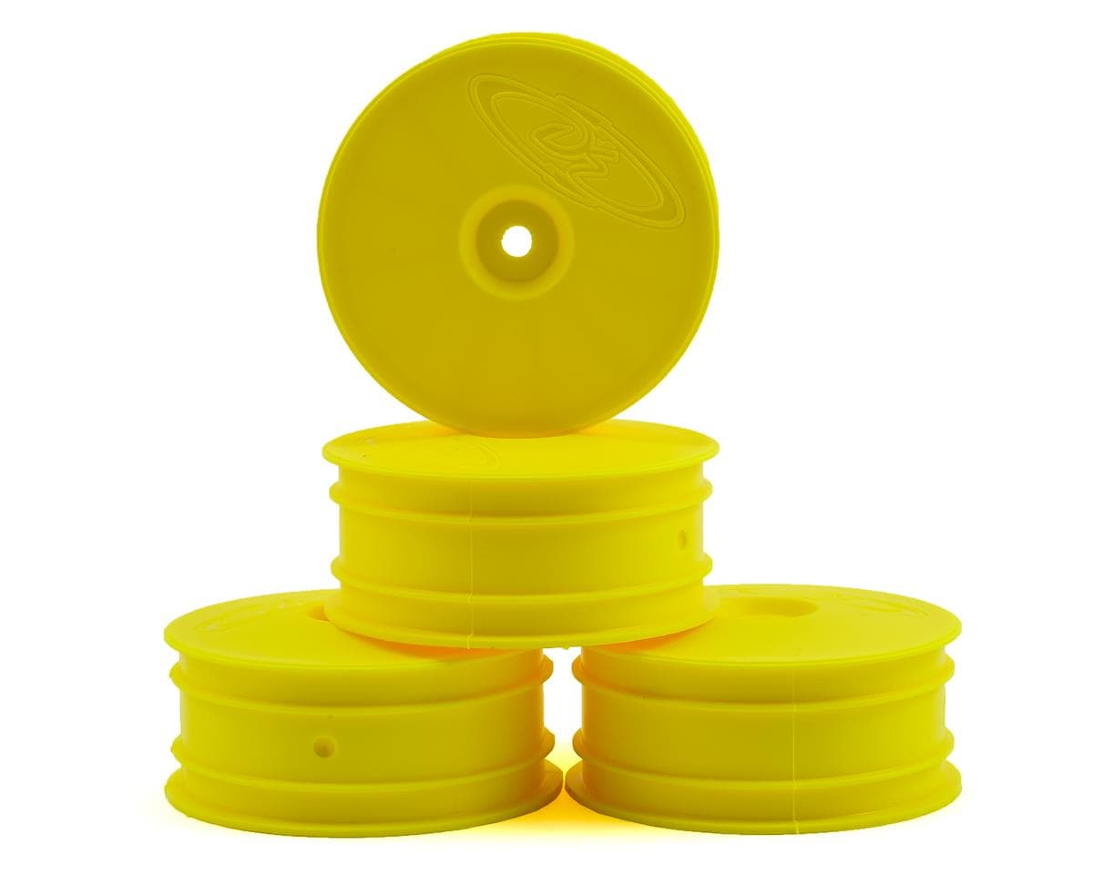 DE Racing Speedline 2.2 4WD Buggy Front Wheel (4) (Yellow) (22-4/EB410) w/12mm Hex