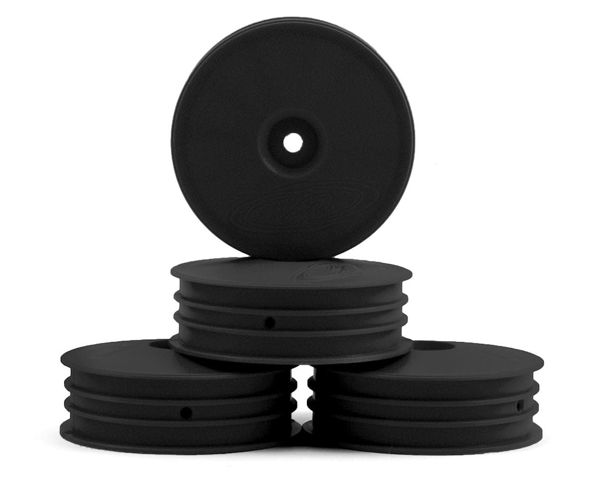 DE Racing Speedline Slim 2.2 2WD Buggy Front Wheel (Black) (4) (22 4.0) w/12mm Hex
