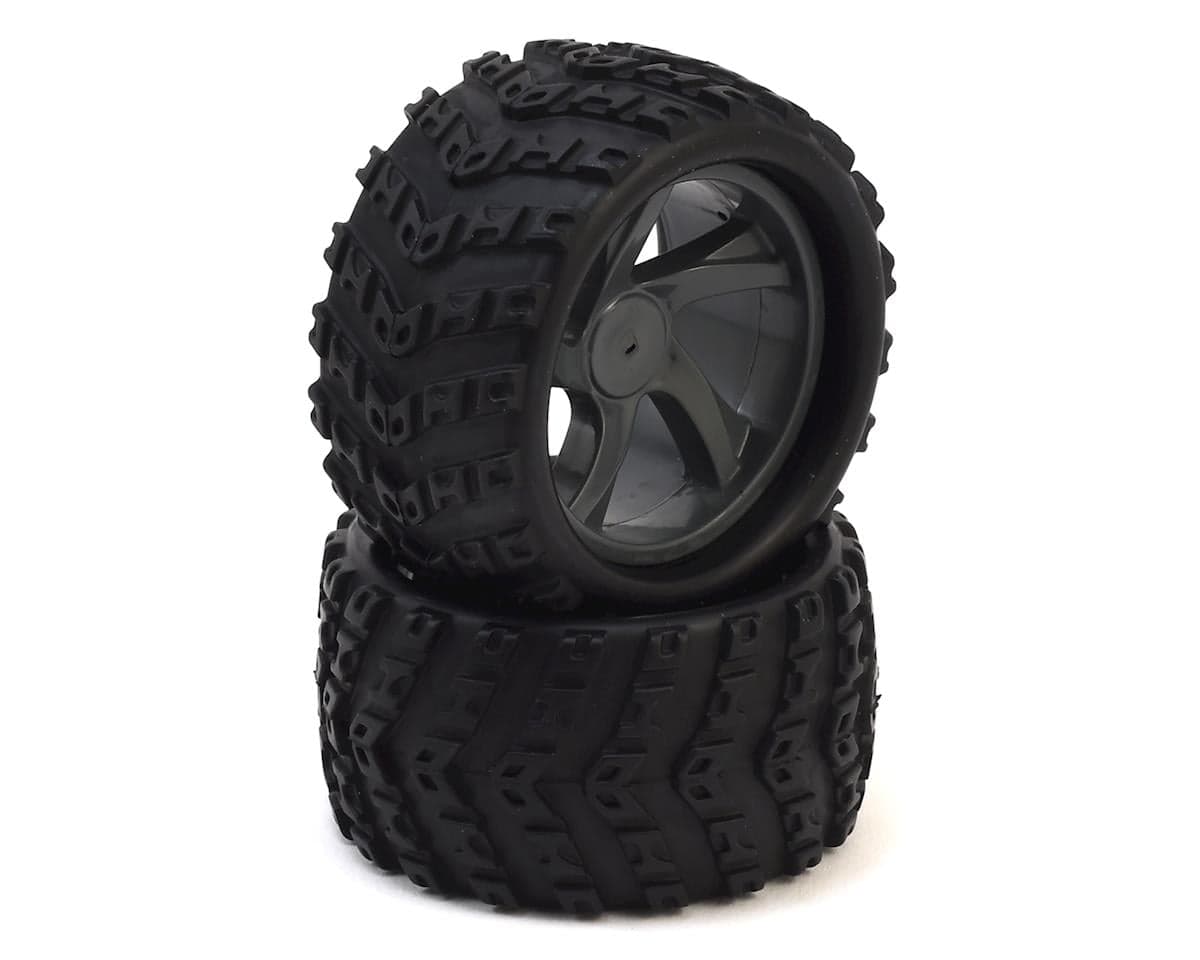 Maverick Ion MT Pre-Mounted 1/18 Monster Truck Tires (2)