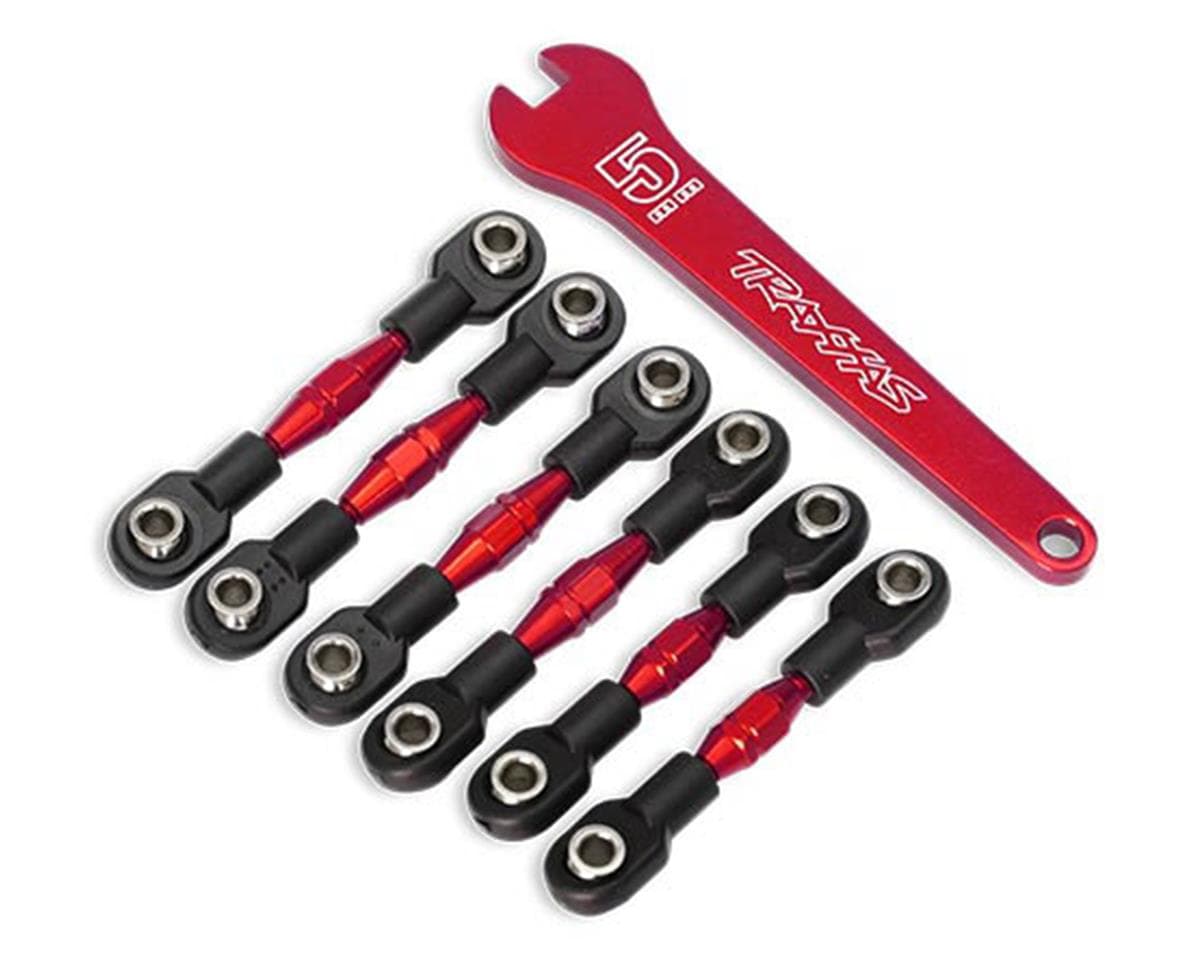 Traxxas 4-Tec 3.0/2.0 VXL Aluminum Turnbuckles (Red)