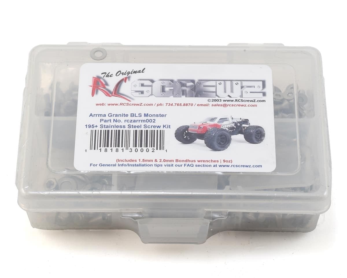 RC Screwz Arrma RC Granite Stainless Steel Screw Kit