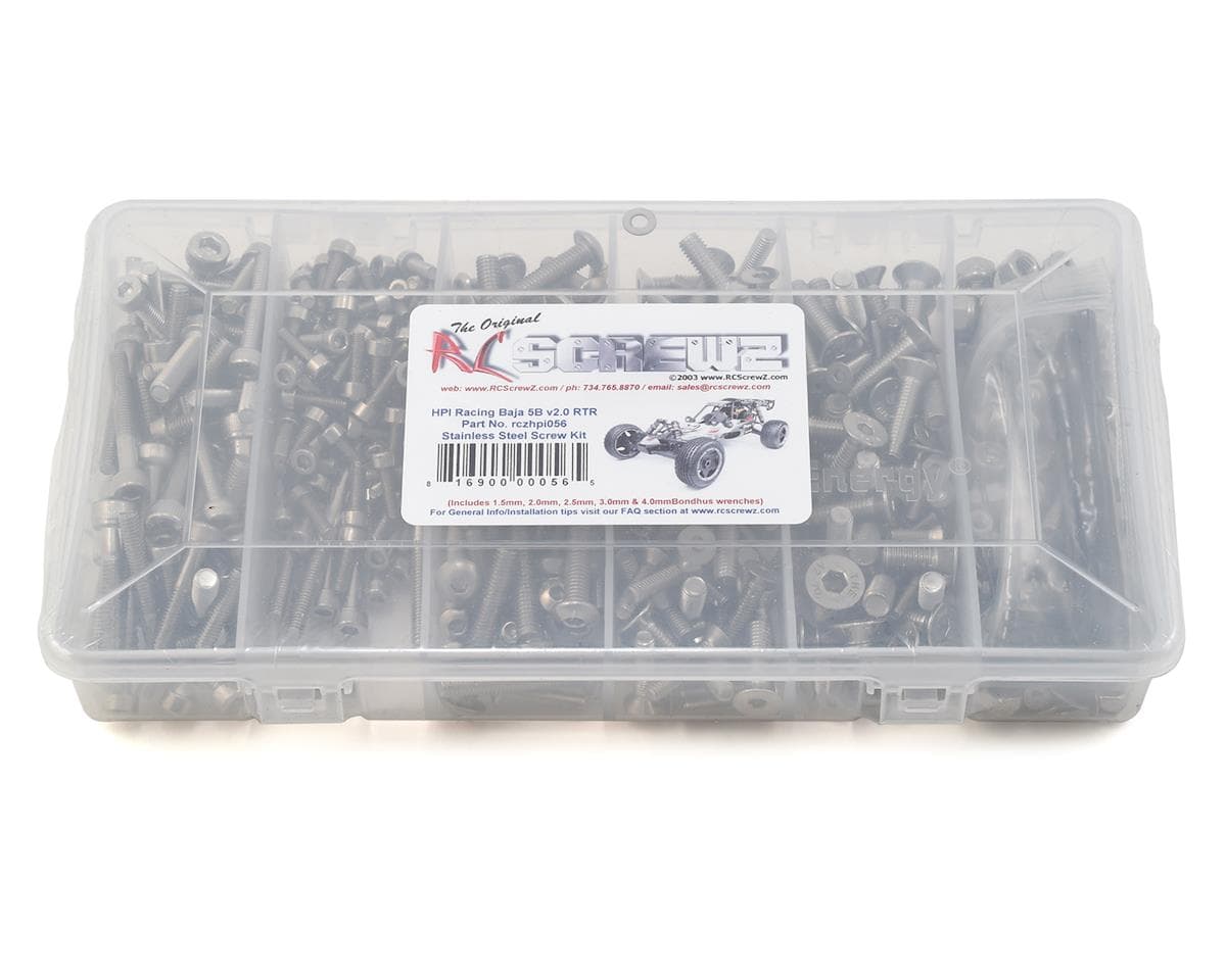 RC Screwz HPI Racing Baja 5B v2.0 Stainless Steel Screw Kit