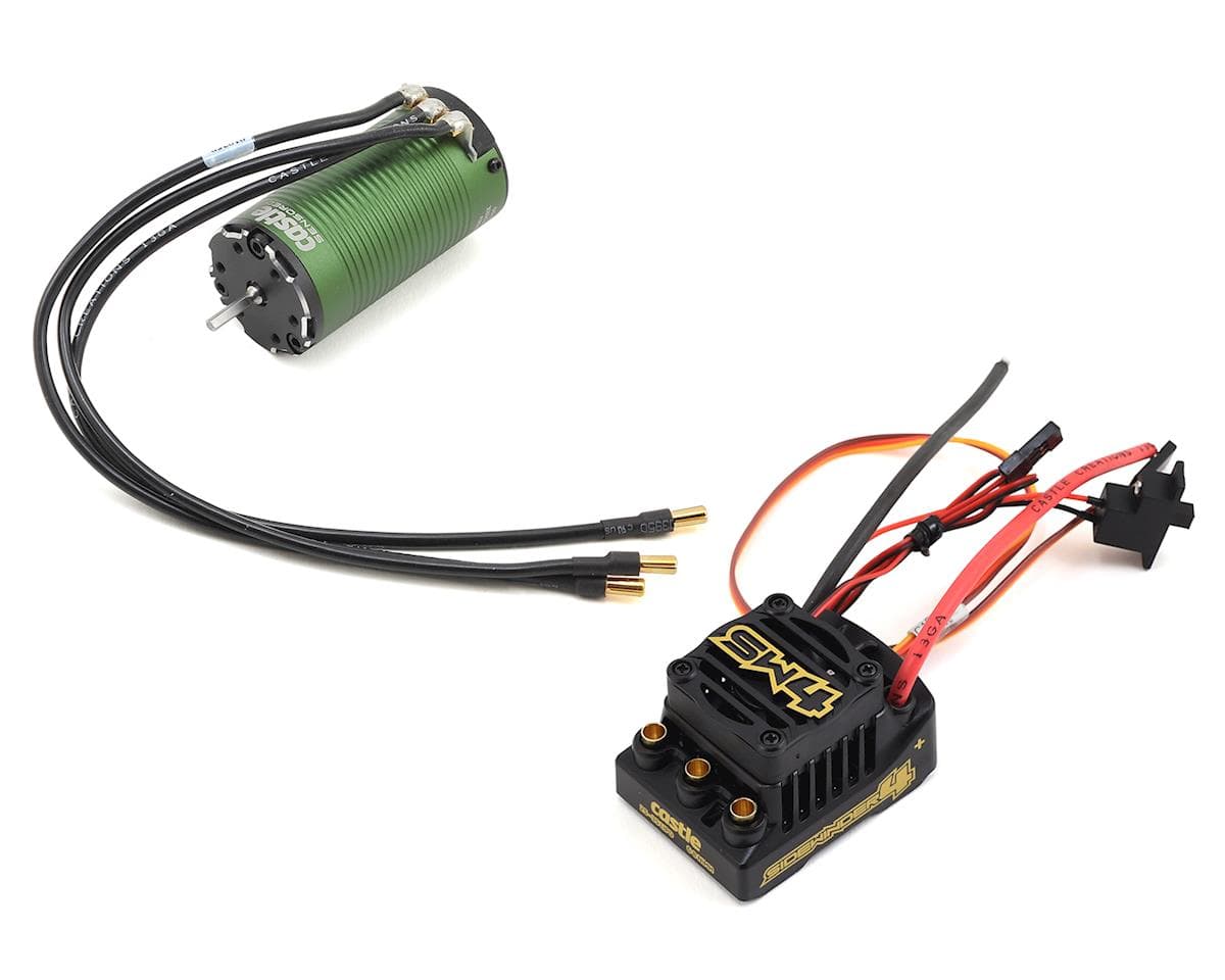 Castle Creations Sidewinder SW4 Waterproof 1/10 ESC/Motor Combo w/1415 (2400kV) MT Edition