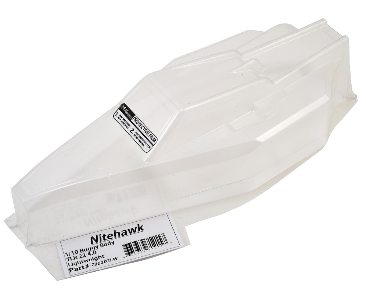 Raw Speed RC TLR 22 4.0 Nitehawk 1/10 Buggy Body (Lightweight) (Clear)