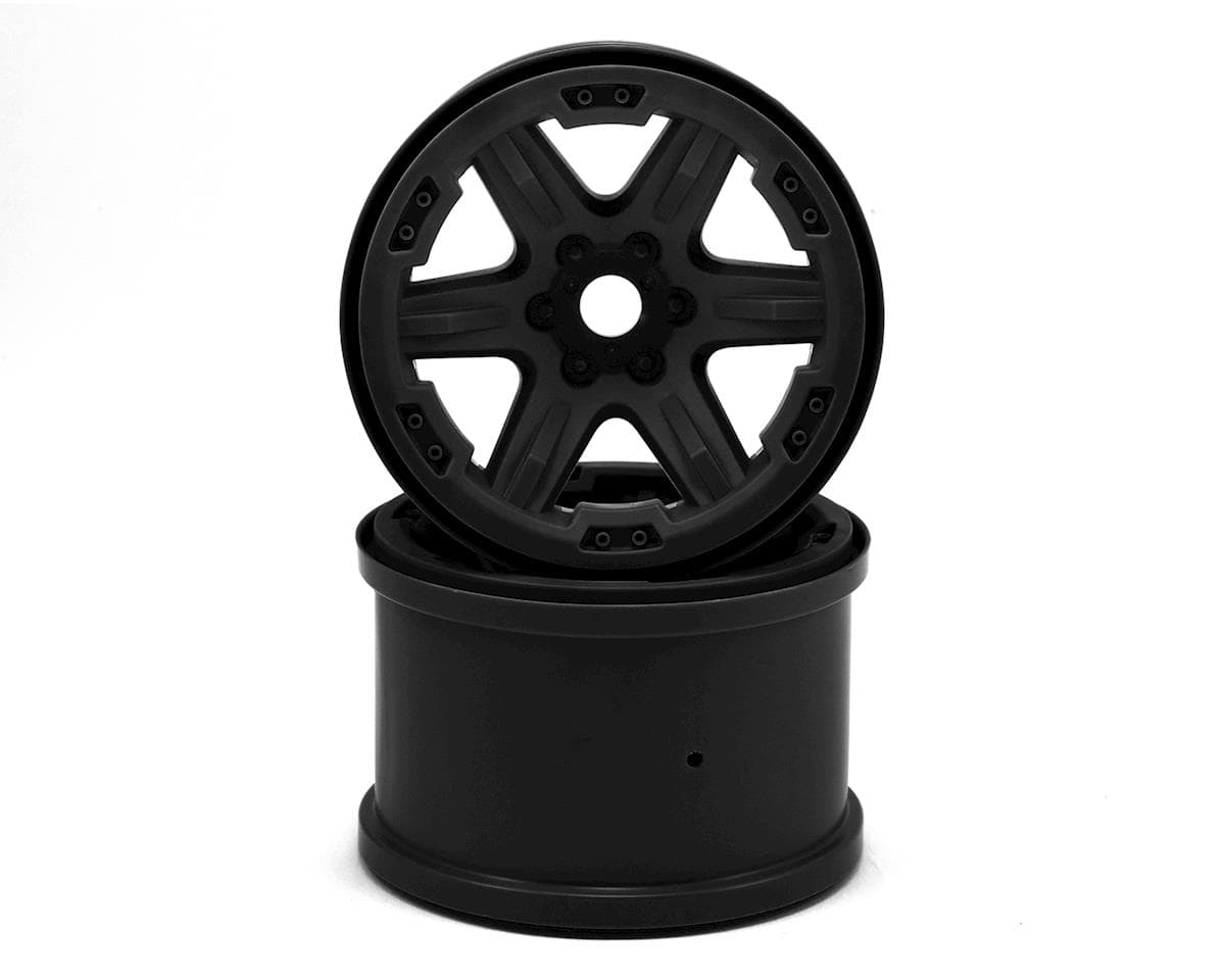 Traxxas 17mm Splined Hex 3.8" Monster Truck Wheels (Black) (2)