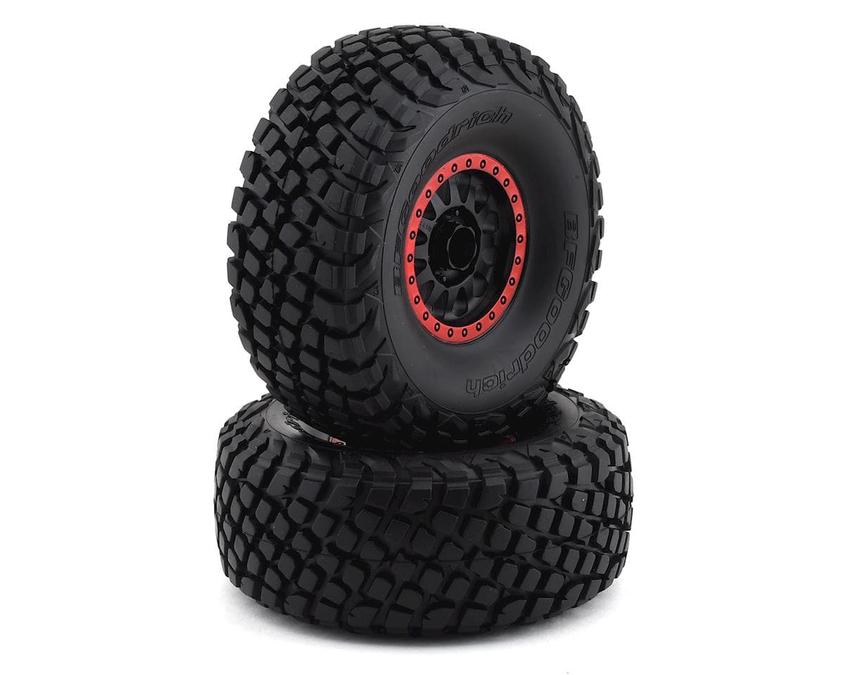 Traxxas Unlimited Desert Racer Pre-Mounted BFGoodrich Baja KR3 Tires (Red) (2) w/17mm Hex