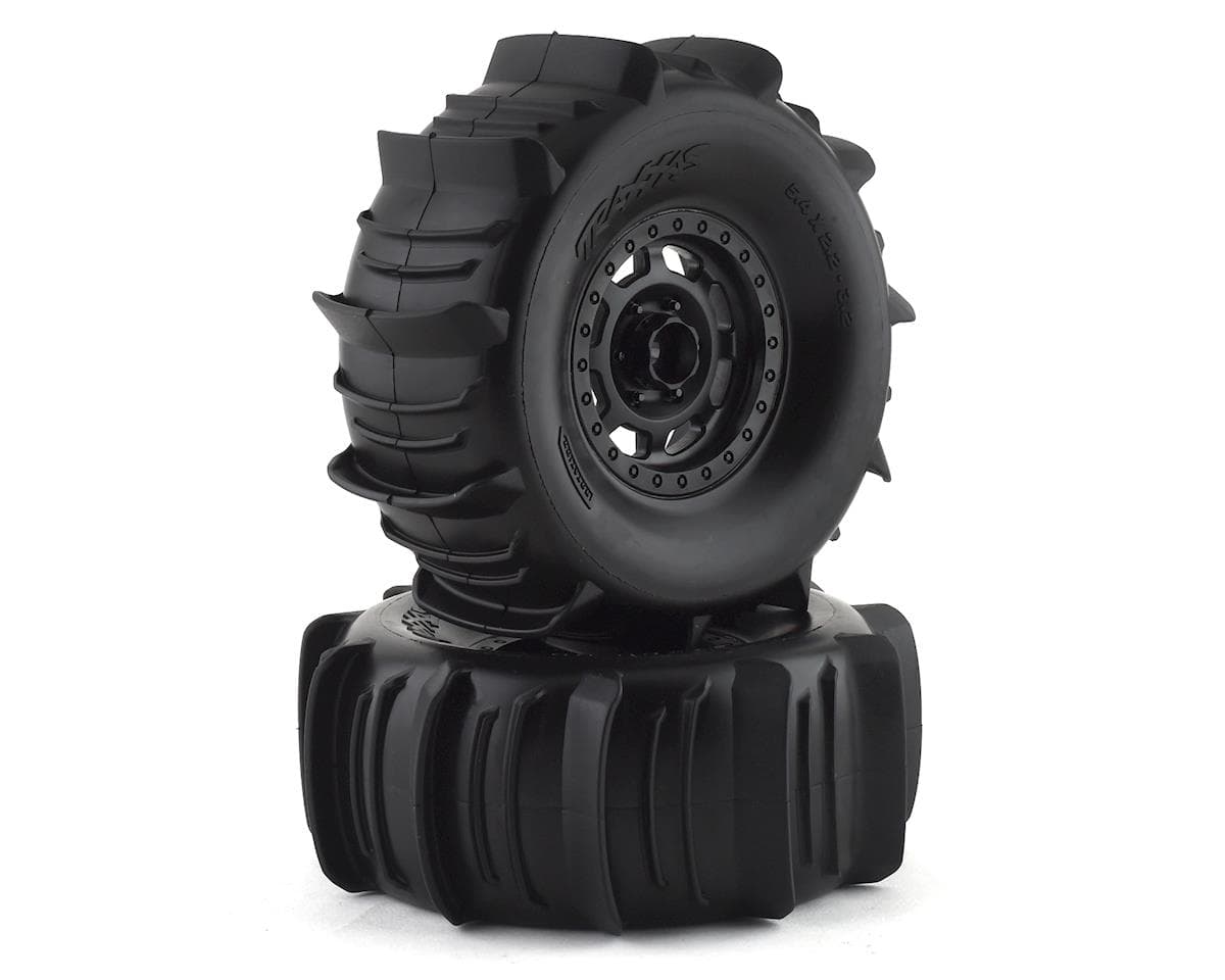 Traxxas Unlimited Desert Racer Pre-Mounted Paddle Tires (2) w/17mm Hex