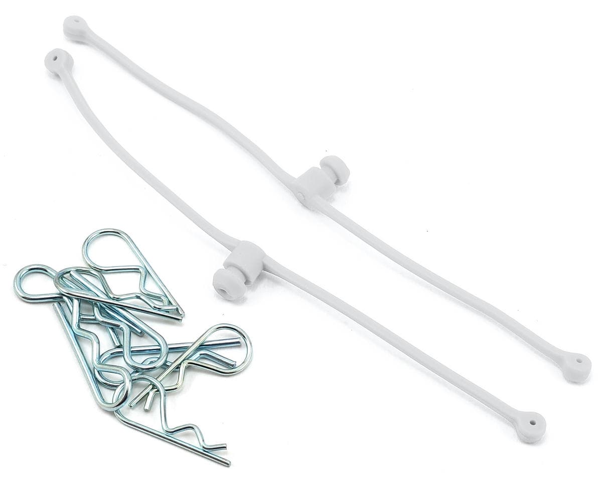 DuBro Body Klip Retainers w/Body Clips (White)