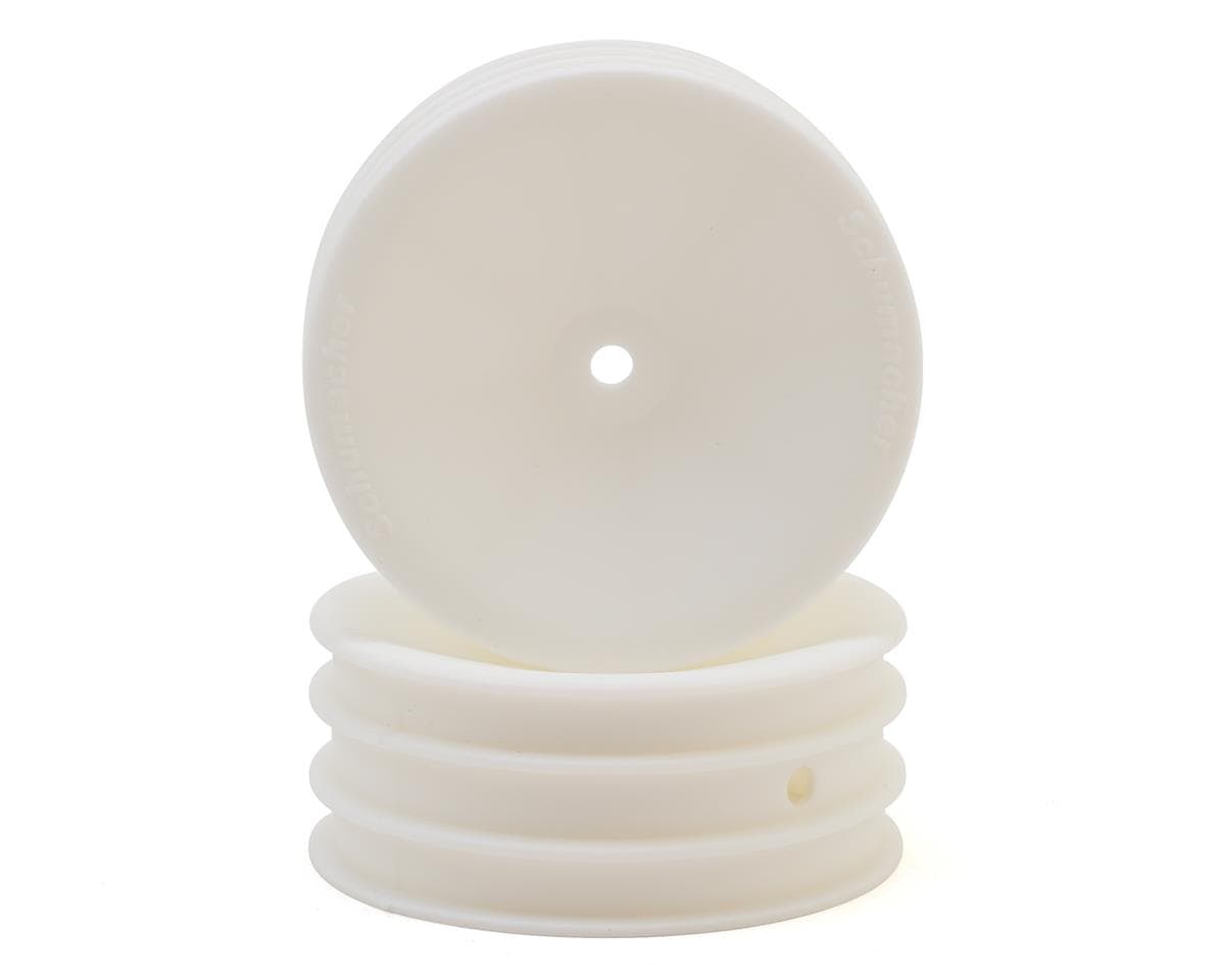 Schumacher 12mm 1/10 2WD Buggy Front Hex Wheels (White) (2)