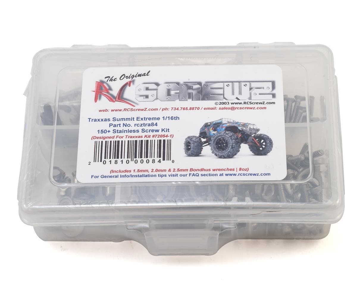 RC Screwz Stainless Steel Screw Kit for Traxxas 1/16 Summit