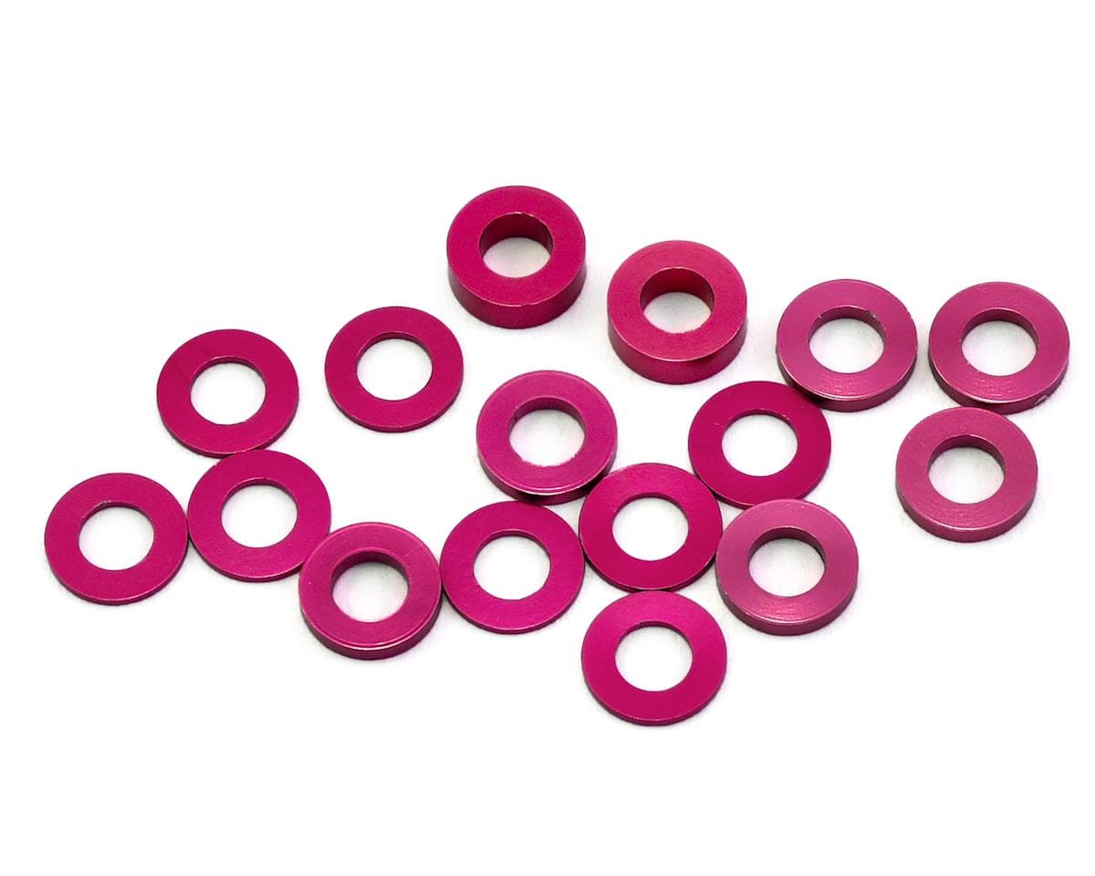 175RC B6/B74/YZ2 Aluminum Hub Spacer Set (Pink)