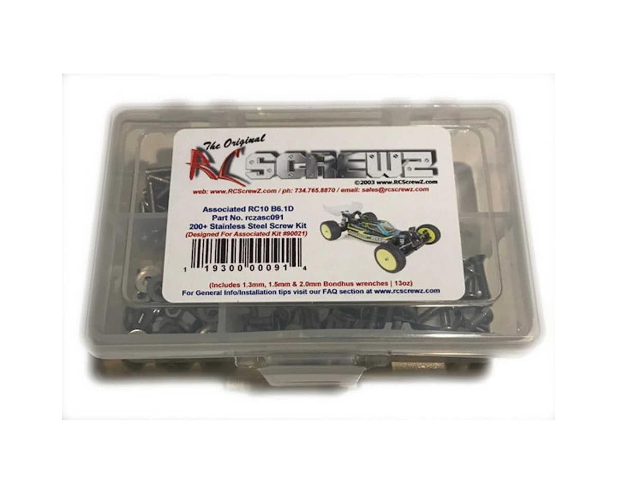 RC Screwz Associated RC10B6.1D Stainless Steel Screw Kit