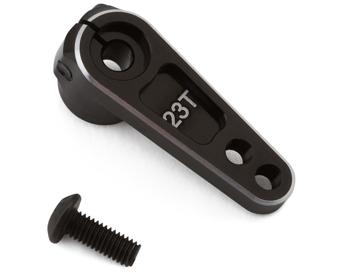 Hot Racing Aluminum 5mm Offset Servo Horn (Black) (23T-KO Propo/JR/Sanwa/Airtronics)
