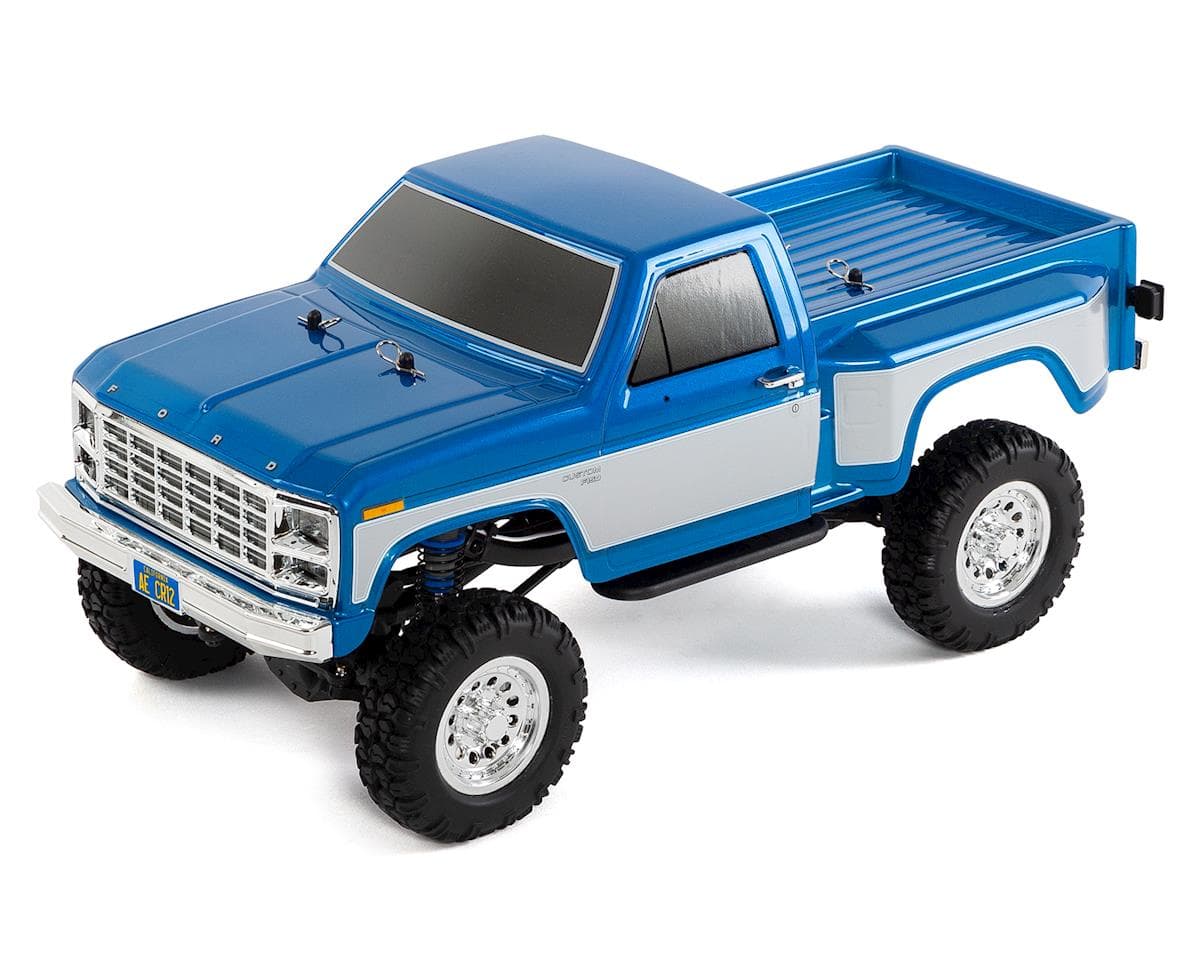 Team Associated CR12 F-150 Truck RTR 1/12 4WD Rock Crawler (Blue) w/2.4GHz Radio, Battery & Charger