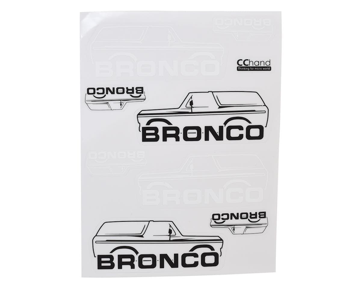 RC4WD CChand Body Decals for Traxxas TRX-4 Bronco (Style B)