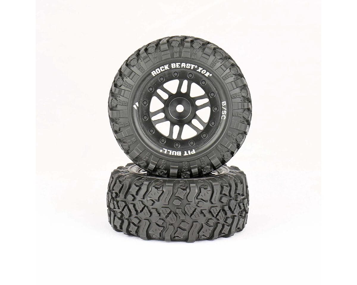 Pit Bull Tires Rock Beast XOR 2.2/3.0 Premounted Short Course Tires (2) (Basher) w/12mm Hex