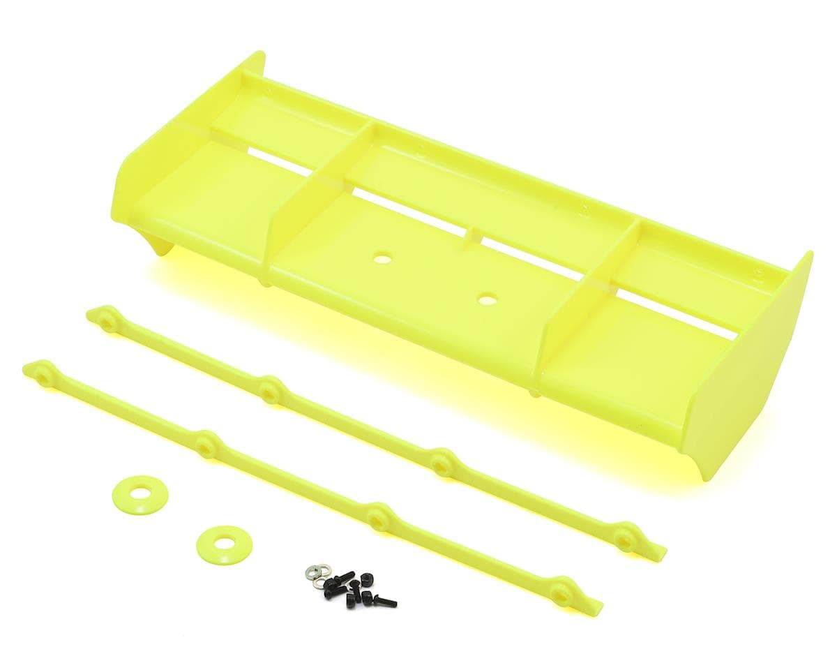 Team Losi Racing Plastic 1/8 Buggy Wing w/Wickerbill (Yellow) (IFMAR Legal)
