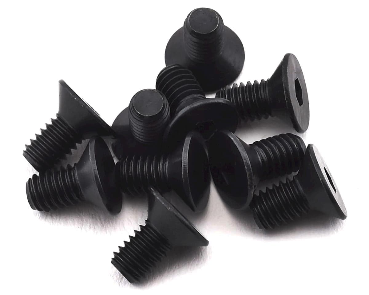 Team Losi Racing 4x8mm Flat Head Hex Screws (10)