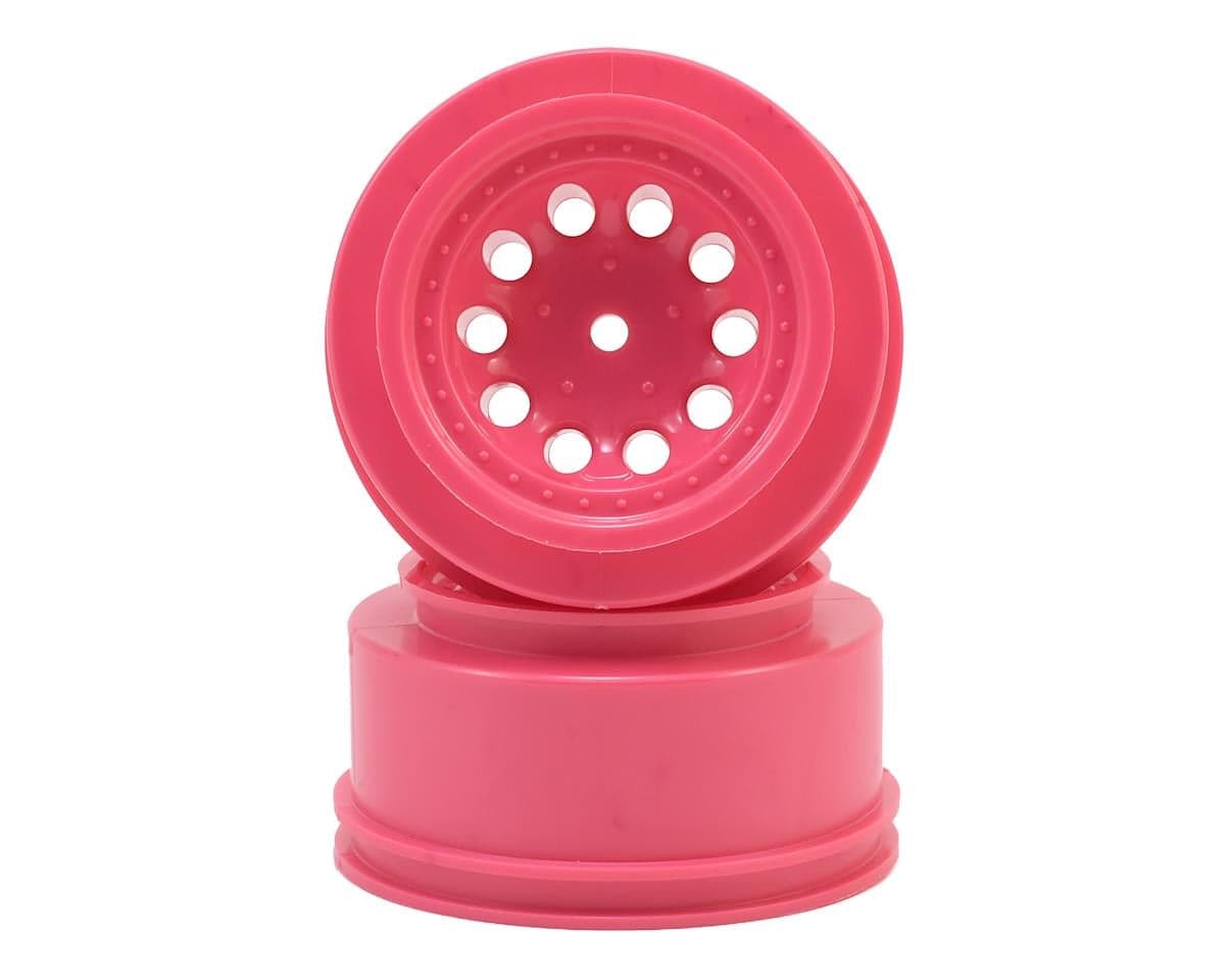 RPM Spline Drive Front "Revolver" Short Course Wheels for Traxxas Slash (Pink) (2)