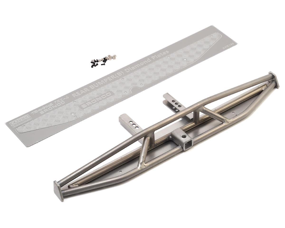 RC4WD CChand KS Rear Bumper for Traxxas TRX-4 Bronco (Silver)