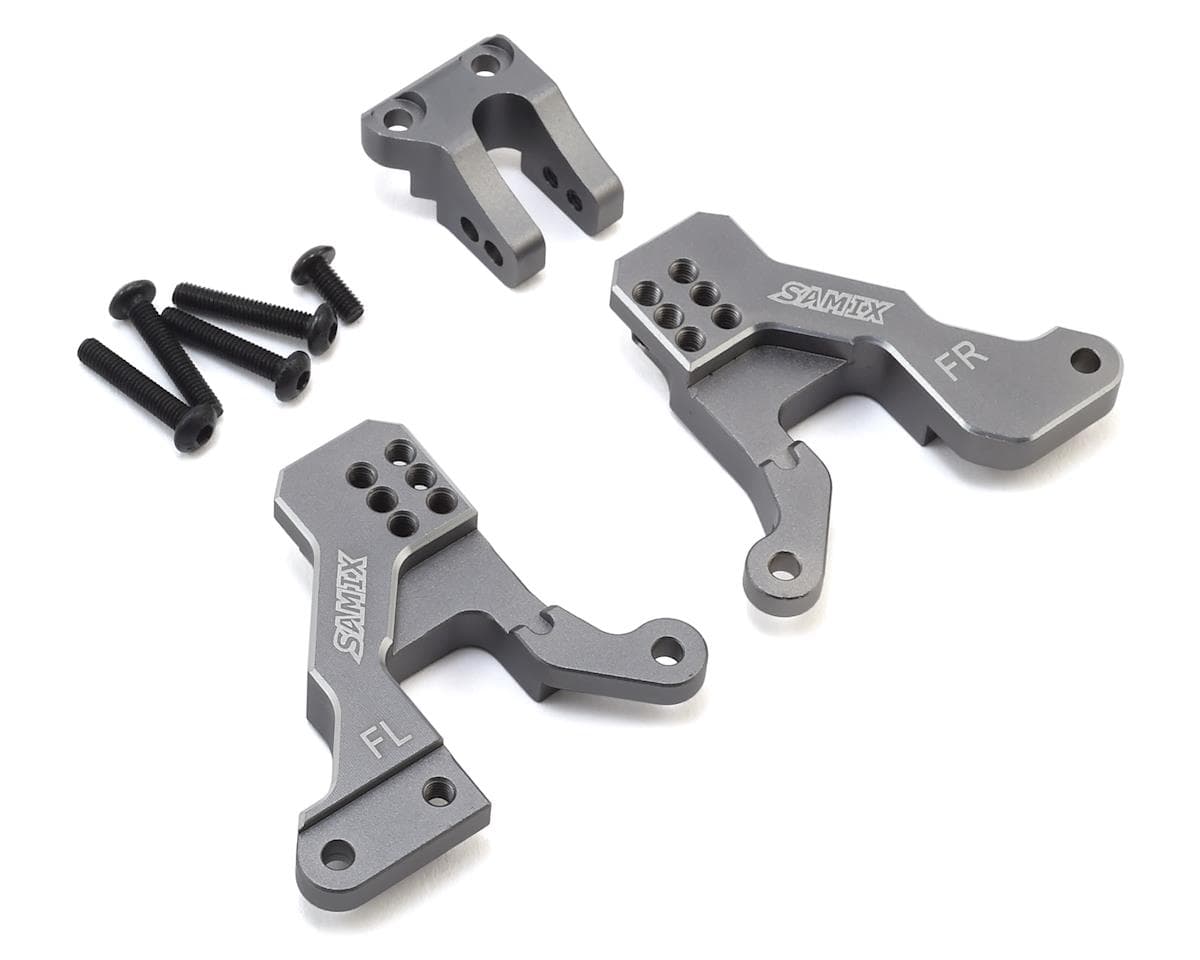 Samix Aluminum Front Shock Plate for Traxxas TRX-4 (Grey)