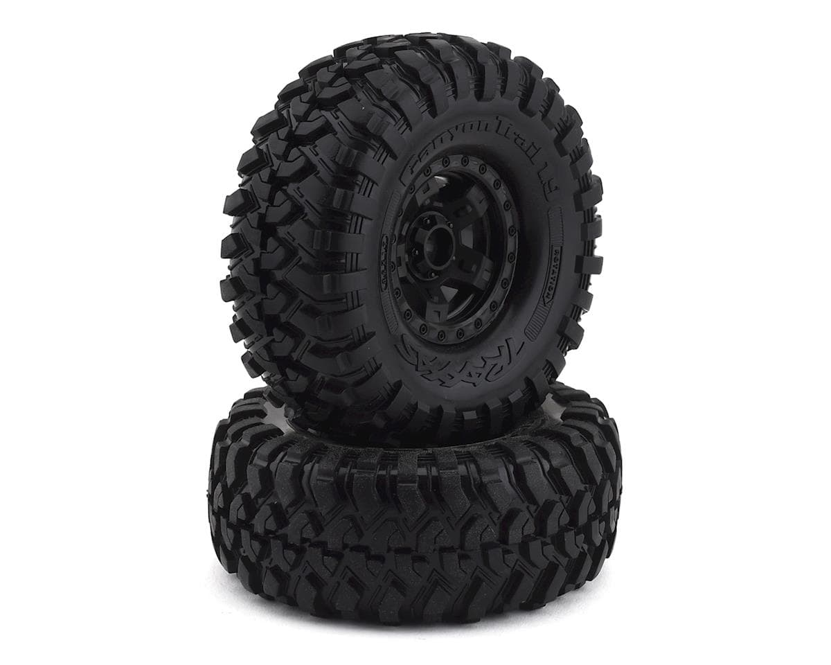 Traxxas TRX-4 Pre-Mounted Canyon Trail 1.9" Crawler Tires (Black) (2) w/Sport Wheels & 12mm Hex