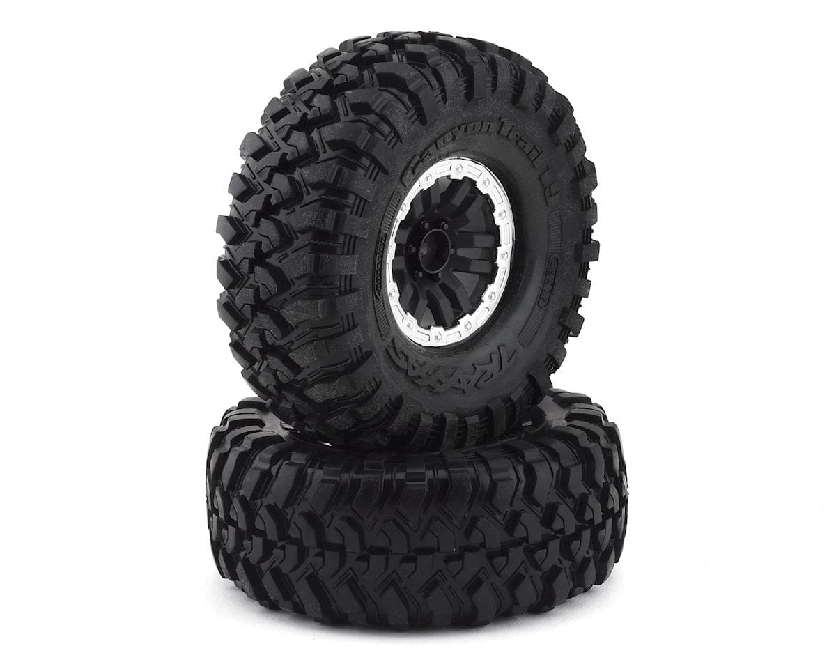 Traxxas TRX-4 Pre-Mounted Canyon Trail 1.9" Crawler Tires (Black) (2) (S1) w/Split Spoke Wheels & 12mm Hex