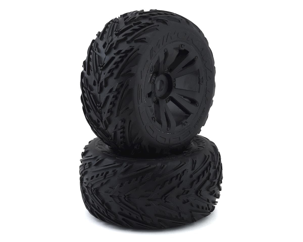 Arrma 4S BLX Minokawa LP Pre-Mounted 3.8" Monster Truck Tire (2) (Black)