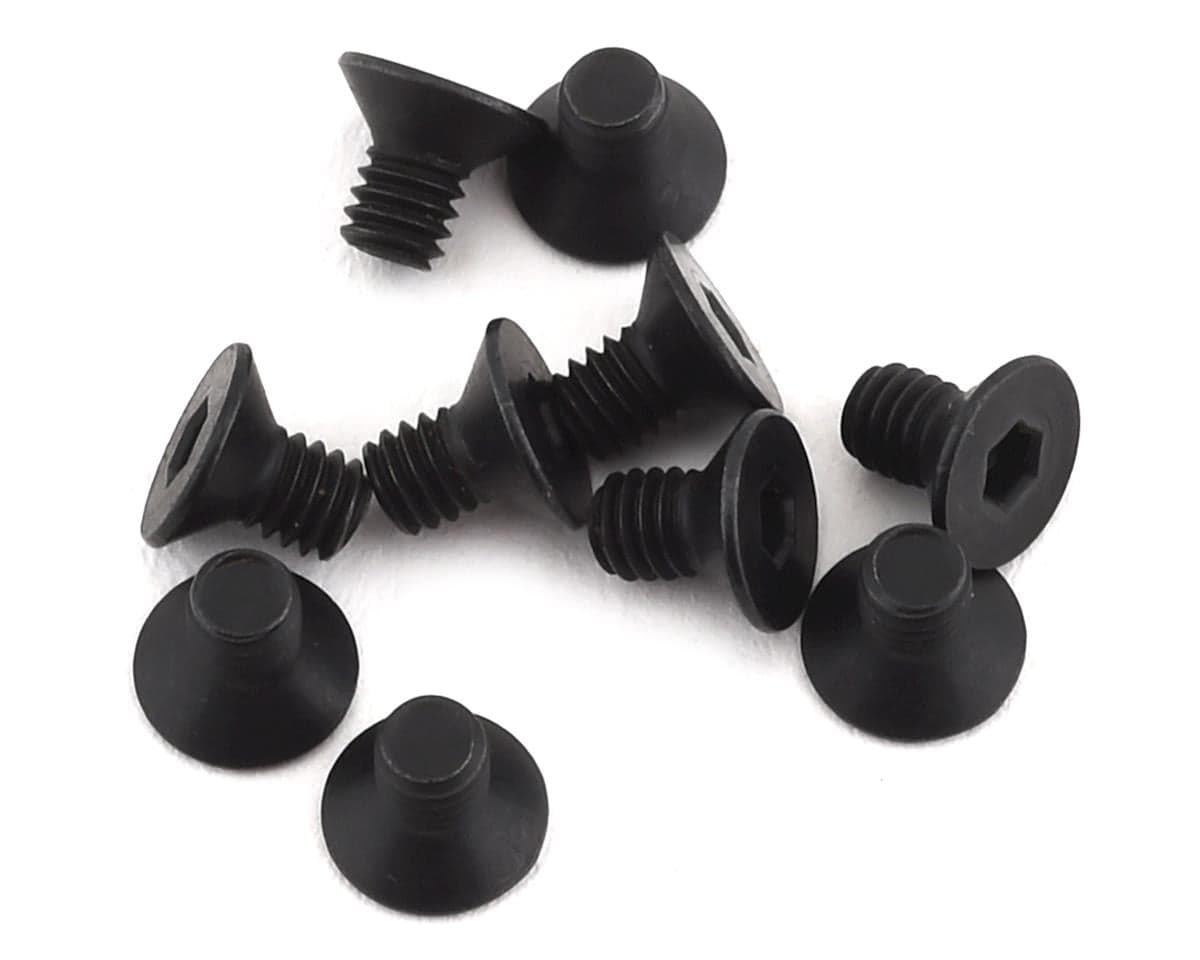 Team Associated 2.5x4mm Flat Head Hex Screws (10)