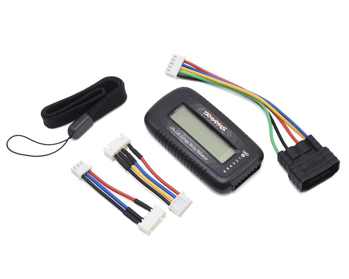 Traxxas iD Lipo Battery Voltage Cell Checker Balancer w/TRA2938X Lead Adapter