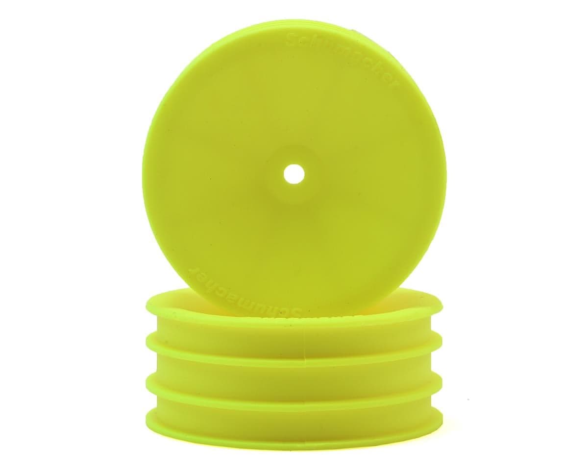 Schumacher 12mm 1/10 2WD Buggy Front Hex Wheels (Yellow) (2)