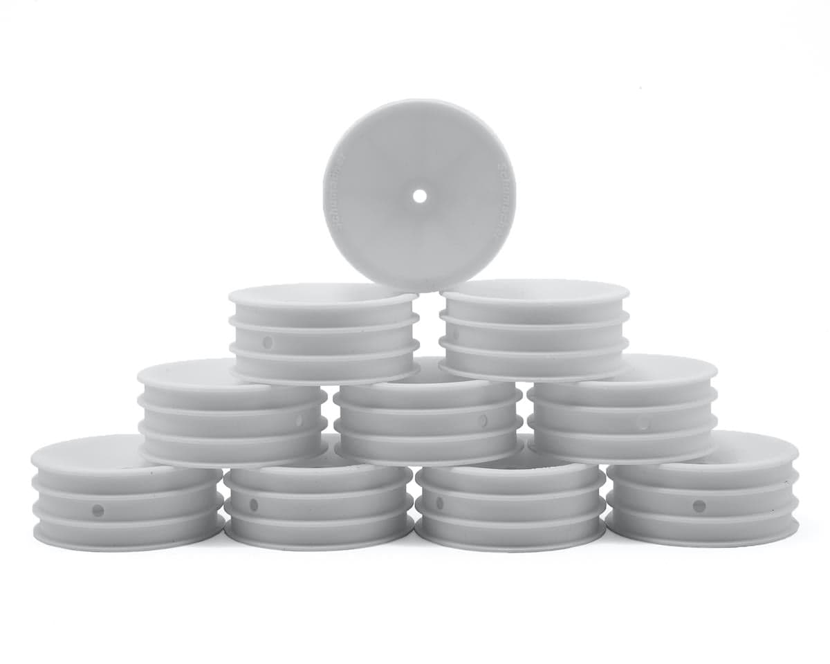 Schumacher 12mm Hex 1/10 2WD Front Buggy Wheel (White) (10) (Medium)