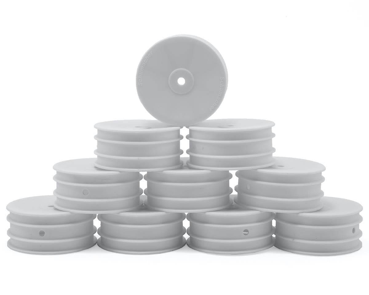 Schumacher 12mm 1/10 4WD Buggy Front Hex Wheels (White) (10)