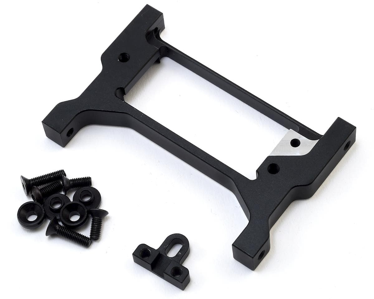 Samix Aluminum Adjustable Front Cross Brace/Servo Mount for Traxxas TRX-4 (Black)