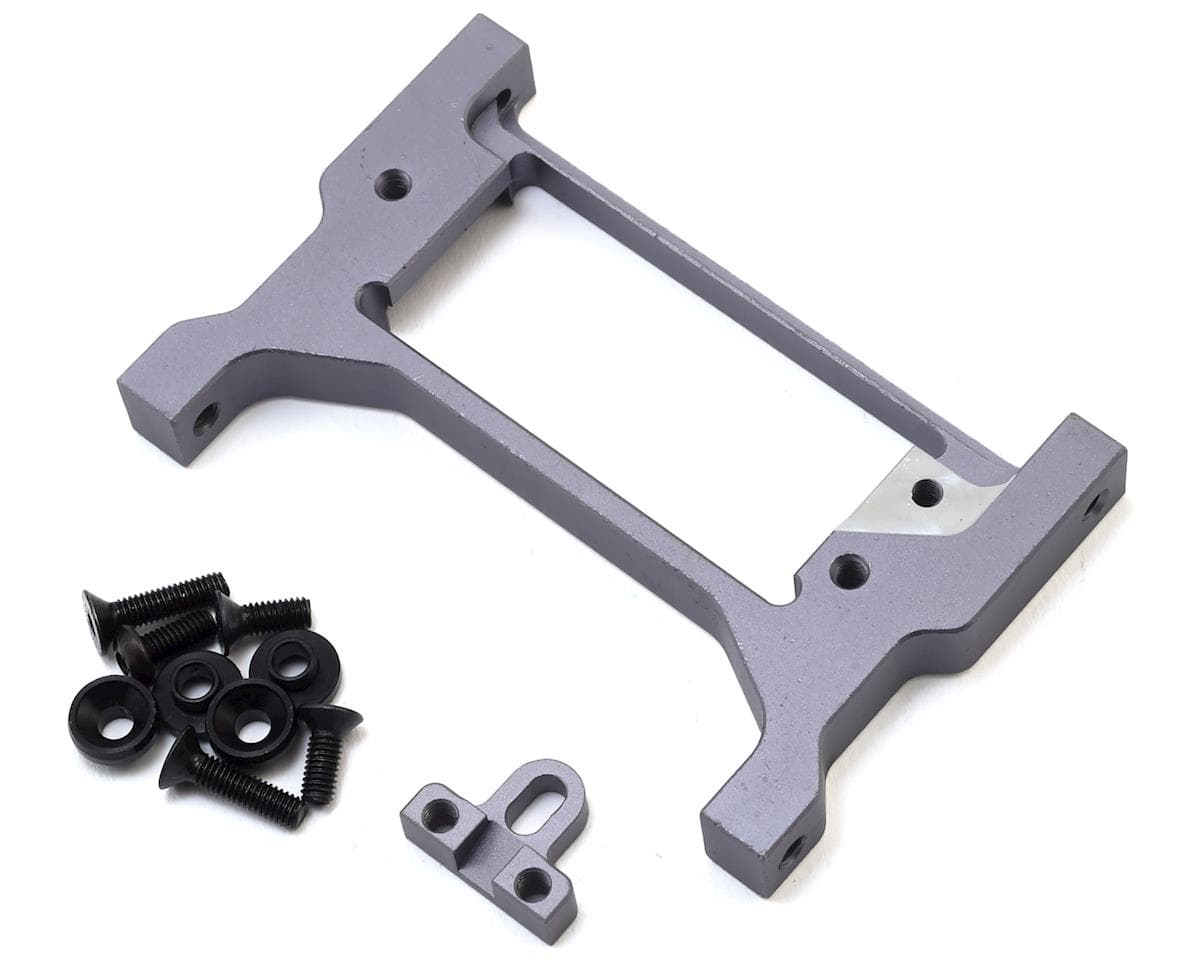 Samix Aluminum Adjustable Front Cross Brace/Servo Mount for Traxxas TRX-4 (Grey)