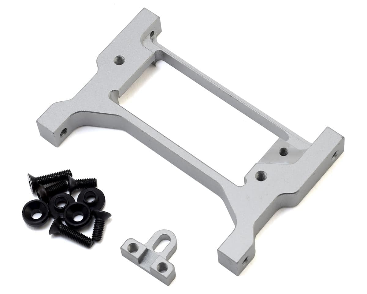 Samix Aluminum Adjustable Front Cross Brace/Servo Mount for Traxxas TRX-4 (Silver)