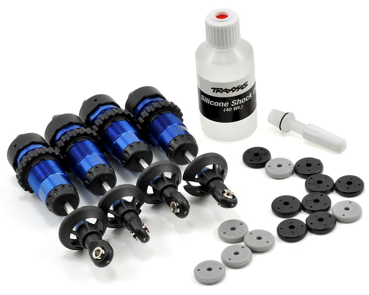 SCRATCH & DENT: Traxxas Aluminum GTR Shock Set (Blue) (4)